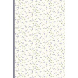 Coquette Blue Floral Lined Notebook: Vintage, Cottagecore, Coquette Journal/Notebook For Women / Teens / Students, 6"x9", Ruled Cream Pages