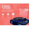 Victor VHRP-1200 Beacon 5-in-1 Turntable System with Record Player, Bluetooth,