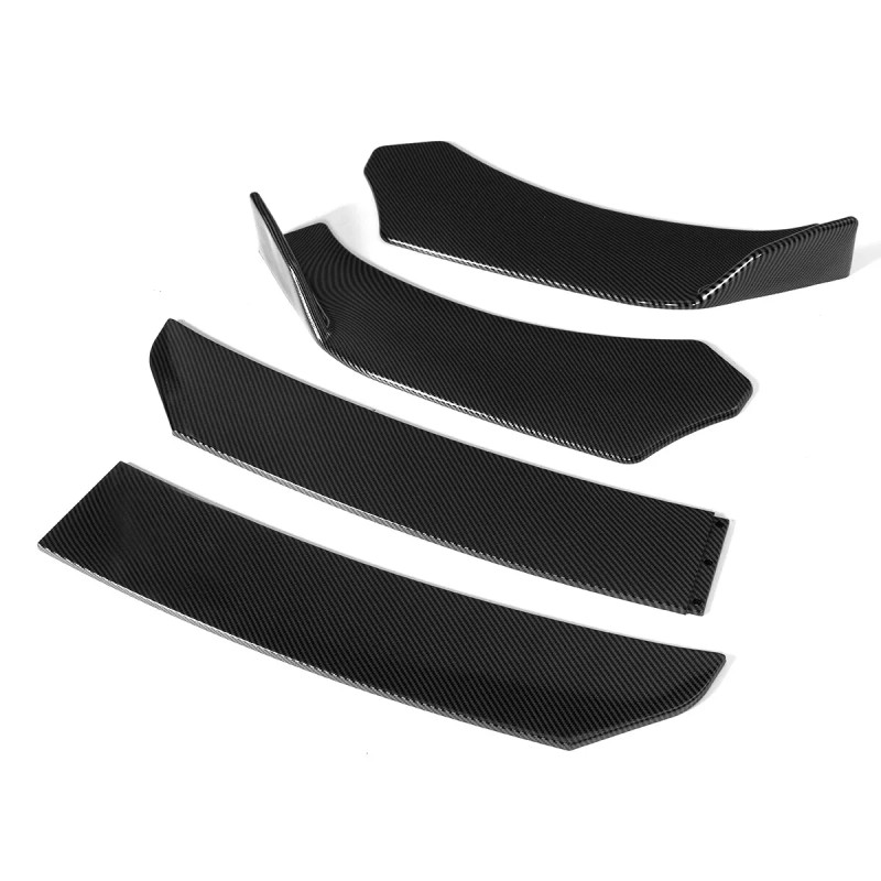 Unbranded Carbon Fiber Look Front Bumper Lip Spoiler For Mercedes