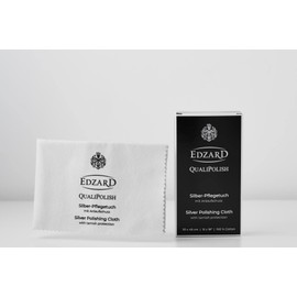 Edzard QualiPolish® silver care cloth, size 11,8 x 17,7 in