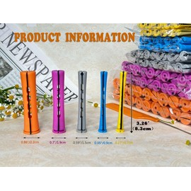 100pcs Perm Rods Set for Natural Hair Plastic Cold Wave Rods Hair Rollers Curling Rod for Women DIY Hairdressing Tools（Orange+Purple+Gray+Blue+Yellow）