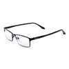 Bifocal Multi Purpose Mens Rectangular Reading Glasses (Gunmetal, 1.50)
