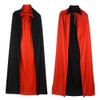 Gardeningwill Double Face 47" Red Black Hooded Cloak Goth Vampire