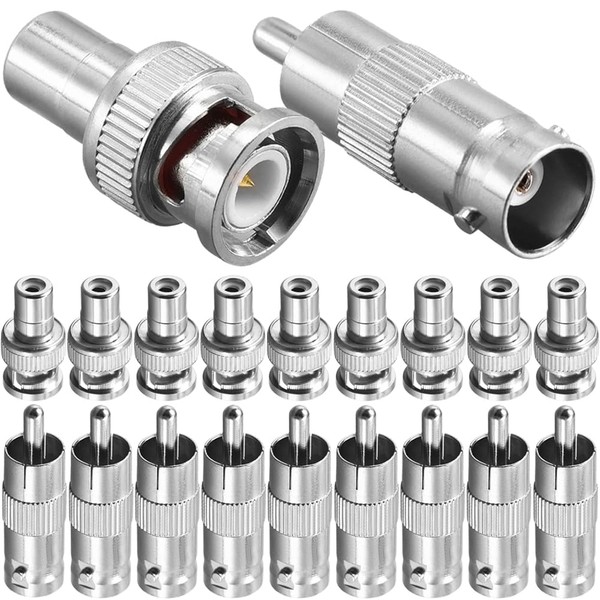 DKARDU BNC to RCA Adapter, RCA Male Plug to BNC