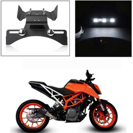 Motorcycle Accessories Rear Fender Eliminator Number Plate Holder Black with LED Light Compatible with DUKE390 Duke 390 390Duke 2017 2018 2019 2020 2021 2022 2023
