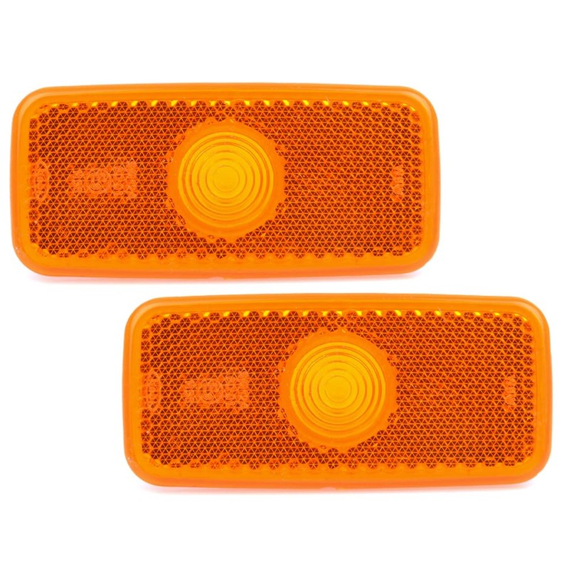 ROBUST 2 Pcs Side Marker Light Lamp Lens for Ford