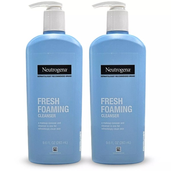 Neutrogena 2 pack Neutrogena FRESH FOAMING CLEANSER Makeup Remover Discontinued