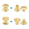 PATIKIL 100Pcs Chicago Screws, M5 x 10/20/30/40/50mm Plated Chicago Screw