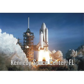 Kennedy Space Center, FL Space Shuttle Launch, 1981, Cape Canaveral, Florida, Souvenir Magnet 2 x 3 Fridge Magnet