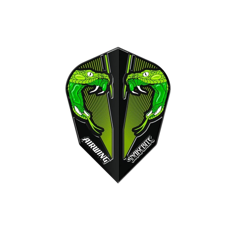 RED DRAGON Airwing Unique Moulded Peter Wright Snakebite Green Standard