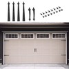 Homode Decorative Garage Door Hinges Handles, Faux Garage Door Accents,