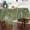 Spring Tablecloth 52x70 Inch Rectangular, Wild Fern Table Cover Green