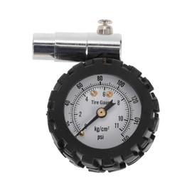 HEROFFIX 1 Pcs Universal Tire Pressure Gauge Wheel Cover 0-160PSI GS12-ZBR11-160PSI Air Pressure Meter for Bicycle