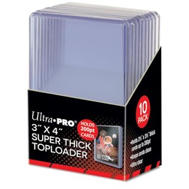 Ultra-Pro 159480 Toploader Game 3 x 4 pulgadas, súper grueso, 10 piezas, transparente, 15286