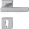 Hoppe Dallas Door Handle Set with Rosette PZ Profile Cylinder