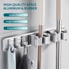 Mop Holder With Hooks Broom Holder Drilling & Nail-free Wall