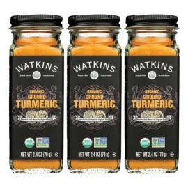 Watkins Cúrcuma Orgánica Watkins, 3 Frascos De 68 G