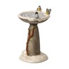 Goebel Figurine Winter Bird Bath - Winter Forest Christmas