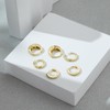 Rotnso Small Gold Hoop Earrings Set for Women Chunky Hypoallergenic