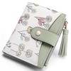 yiijay Small Wallet for Women RFID Blocking Tassle Bifold Slim