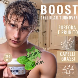 250 ml Scalp Scrub Scalp Scrub with 98% Natural Ingredients Deep Cleansing Hair Care Against Dandruff, Itchy Scalp & Dry Hair Glycolic Acid Scrub for Scalp Care