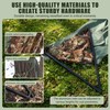 Outdoor Low-Profile Hunting Chair，Camping Chair，Camo Hangs on Any Tree