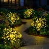 Anordsem Solar Lights Outdoor Decorative: Bendable Copper Wire with 120