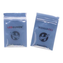 LEDGUHON 10Pcs 3W High Power LED Chip Green Quadruple Chip High Intensity Bright Ceramic Substrate 5050 SMD for Stage Light for Plant Grow Light(120deg,Green 540nm-545nm,DC 5-6V,700mA)