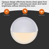 Qlvily 4-Pack Opaque Stick-On Half Shades for 6" Recessed Ceiling