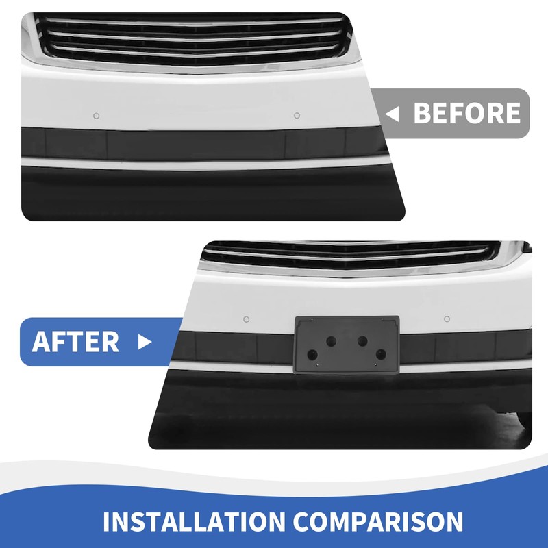 RAZPOY Front License Plate Bracket Holder Mount Frame Compatible with
