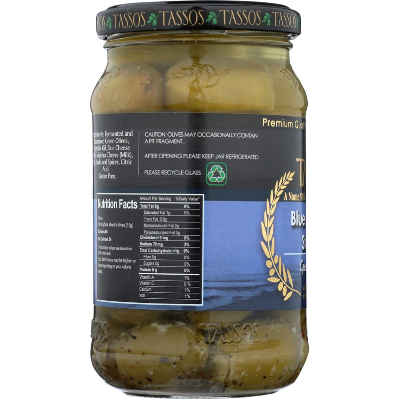 TASSOS Blue Cheese Stuffed Olives, 12 OZ