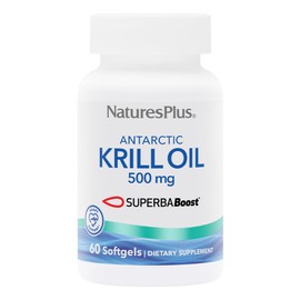 Natures Plus Antarctic Krill Oil - 60 Softgels - Supports Brain & Joint Health - 60 Servings