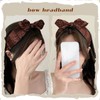 Knotted Bandana Headbands for Women Bandanna Print Bow Headband Hairband