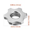 Healeved 2PCS 2.5cm Barbell Collars, Anti-Slip Spins-Lock Clamps for Olympice
