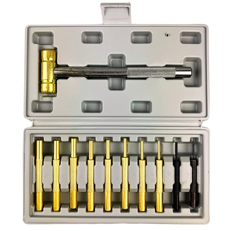 WEDGE 11 Piece Hammer & Punch Set | Includes 8