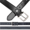 BEZLIT Herren Leder Gürtel Kunst-Leder 30603 Schwarz 125 cm