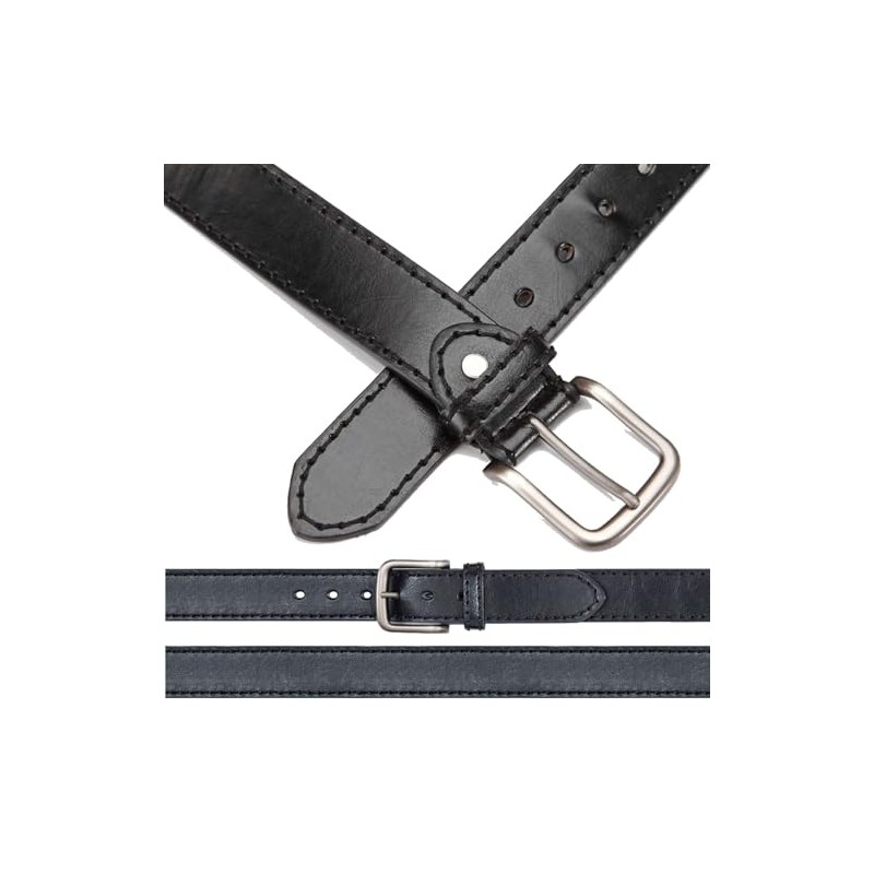 BEZLIT Herren Leder Gürtel Kunst-Leder 30603 Schwarz 125 cm