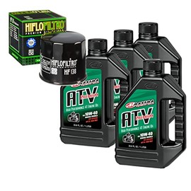 RAD Powersports Oil Change Kit For Suzuki 2005 LT-F400F Eiger 4X4 SRA ATV Premium 10W-40