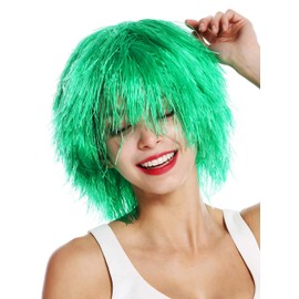 Wig Me Up MMSLW-K3070 Unisex Carnival Clown Wig / Shaggy, Straw-like and Voluminous / Yellow