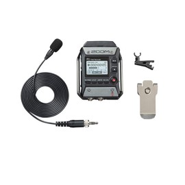 Zoom F1 Field Recorder Lavalier Package Bundle with Stereo Headphones + Zoom Carrying Bag for F1-LP + 32GB microSDHC UHS-I Card with Adapter
