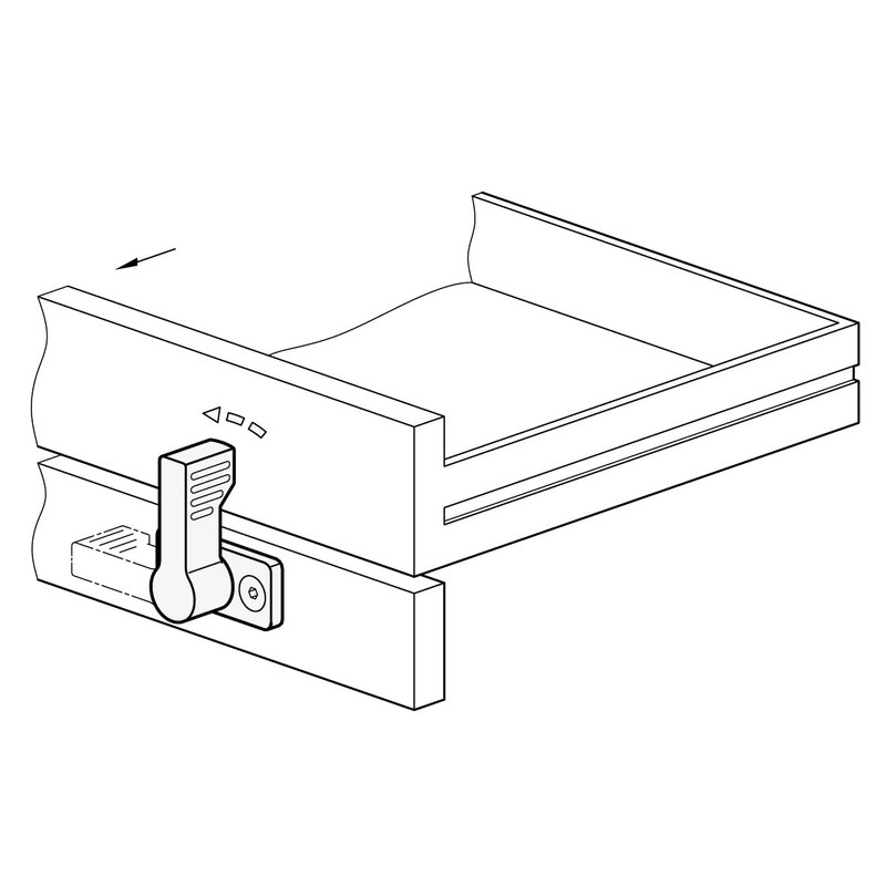 Ganter Normelemente GN 702-17-55-A-SW Locking Bolt with 4 Locking Positions