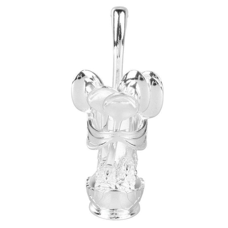 Coffee Spoon Holder Elegant Swan Shaped Alloy Mirror Polish Rich