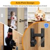 Barn Door Lock,Flip Latch Lock with Combination,90 Degree Sliding/Swinging Door