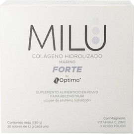 MILU® Colágeno Hidrolizado Marino Forte – 30 Sobres de 11g (En Polvo) Belleza y bienestar desde el interior.