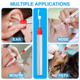 Ear Wax Removal Otoscope Wireless with Free Container and Ear Pick Set - Earwax Remover Tool - Ear Cleaner with Camera -1080p with 6 LED Lights - Visual Ear Camera Safe Ear Pick Ear Cleaning