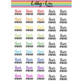 Hair Appointment Planner Stickers | Libby and Lou Sticker Co