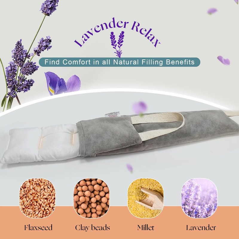 Heating Pad for Neck Shoulders and Back Microwavable Lavender Scented,