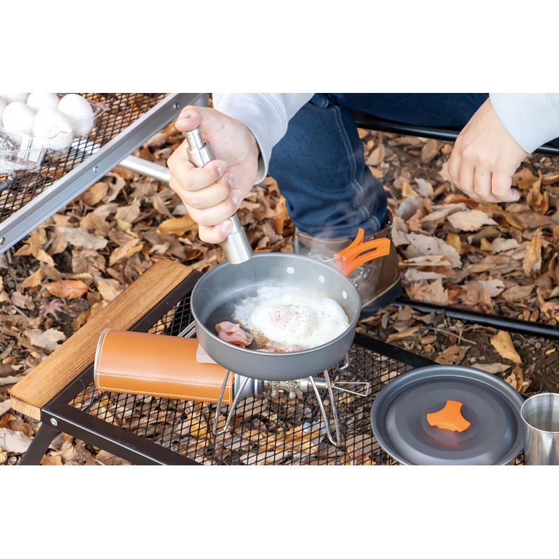 Takeda Corporation CPCST-13 Outdoor Cookware Set, Black, 7.1 x 7.1