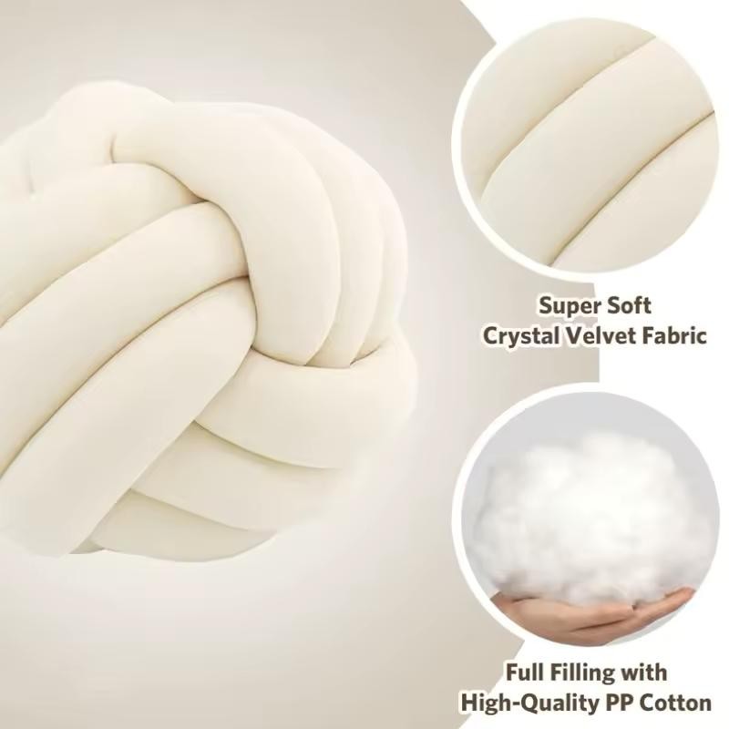 Knot Ball Throw Pillow for Sofa and Bedroom Decor –