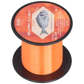 Akiro Surf Cast Nx Unisex Adult Fishing Line, unisex adult, AMSURNXOR1000.040, Arancione, 0.4 mm